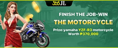 Win a Brand New Motorcycle! promotion banner
